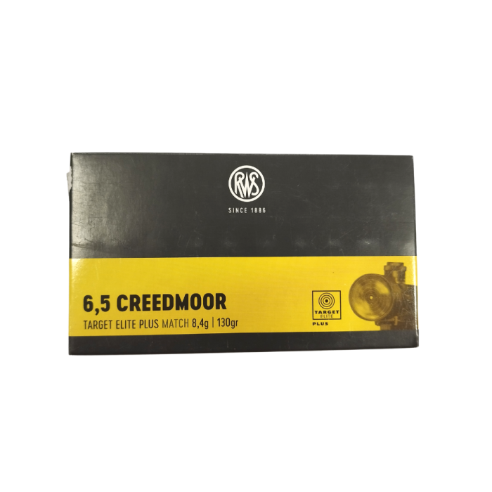 Amunicja RWS 6,5 CREEDMOOR TARGET ELITE PLUS 8,4g